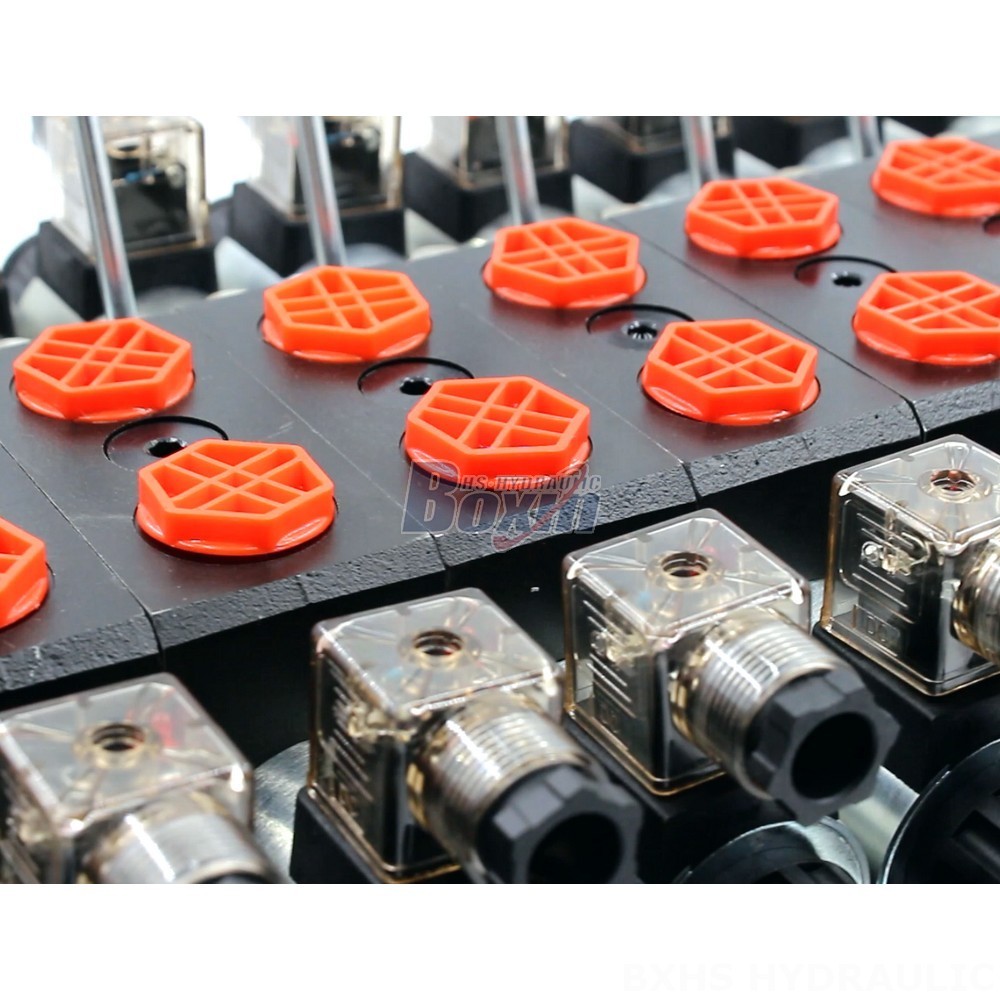 DCV58 Solenoid 9 Spool Sectional Directional Valve | Solenoid Directional Valve detail image