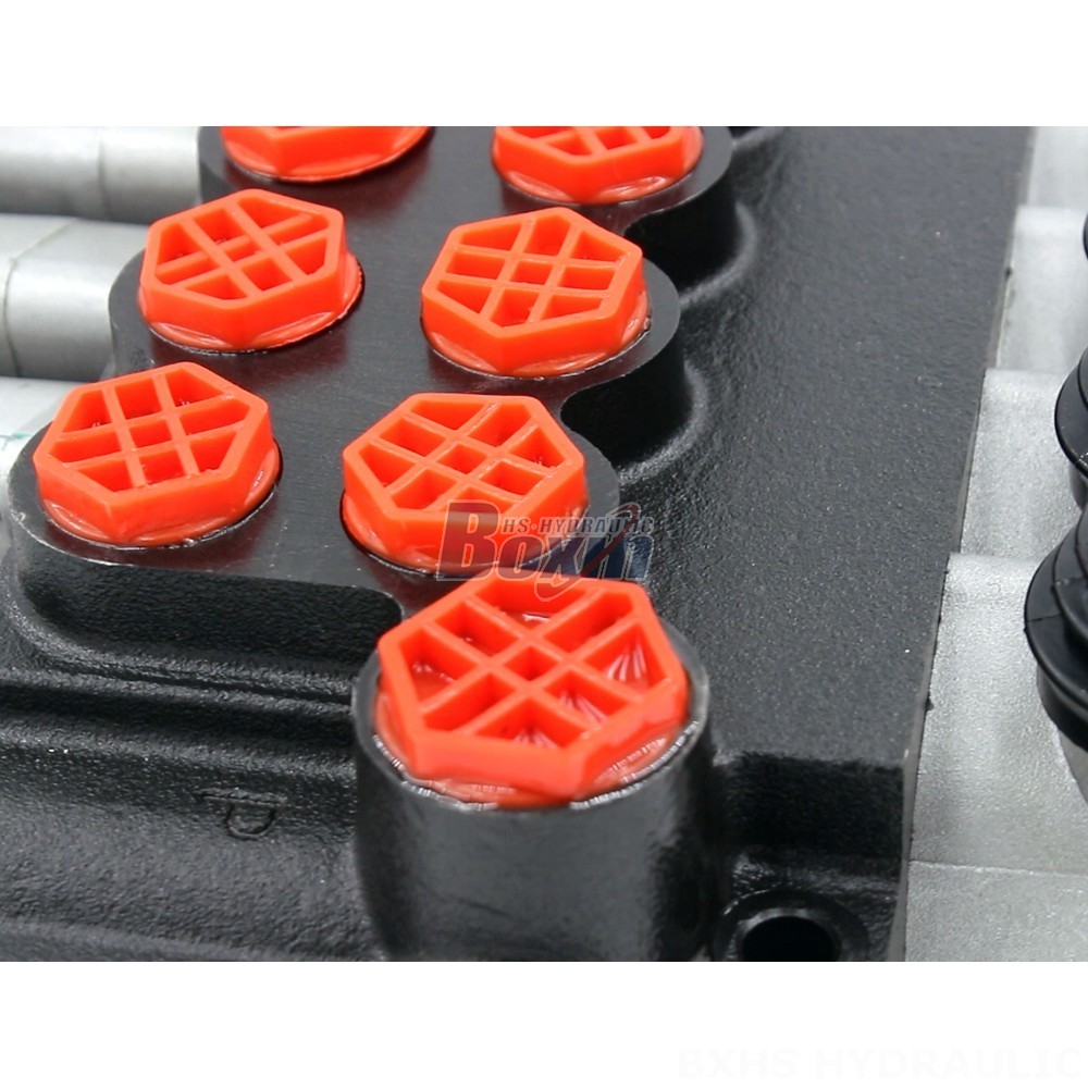 P40-G12-G38 Manual 4 Spool Monoblock Directional Valve: Reliable Hydraulic Control Solution detail image