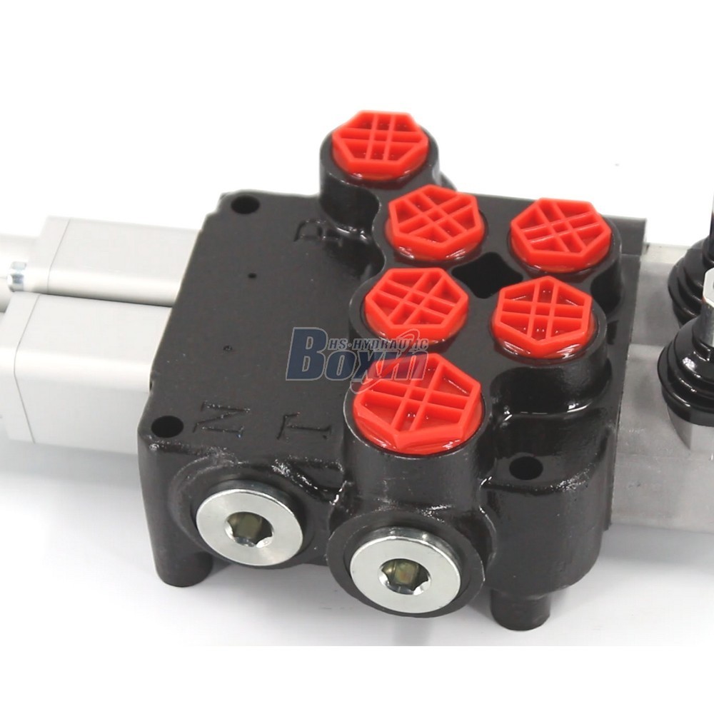 P80AFT-2QTW1 Manual 2 Spool Monoblock Directional Valve for Hydraulic Systems detail image