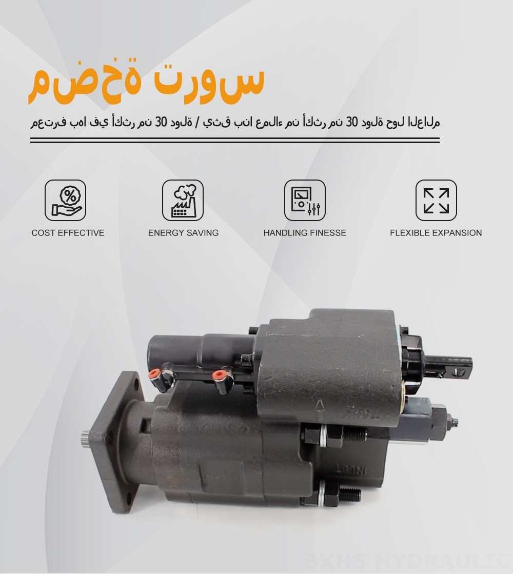C102 112 سم مكعب/لفة مضخة التروس الهيدروليكية