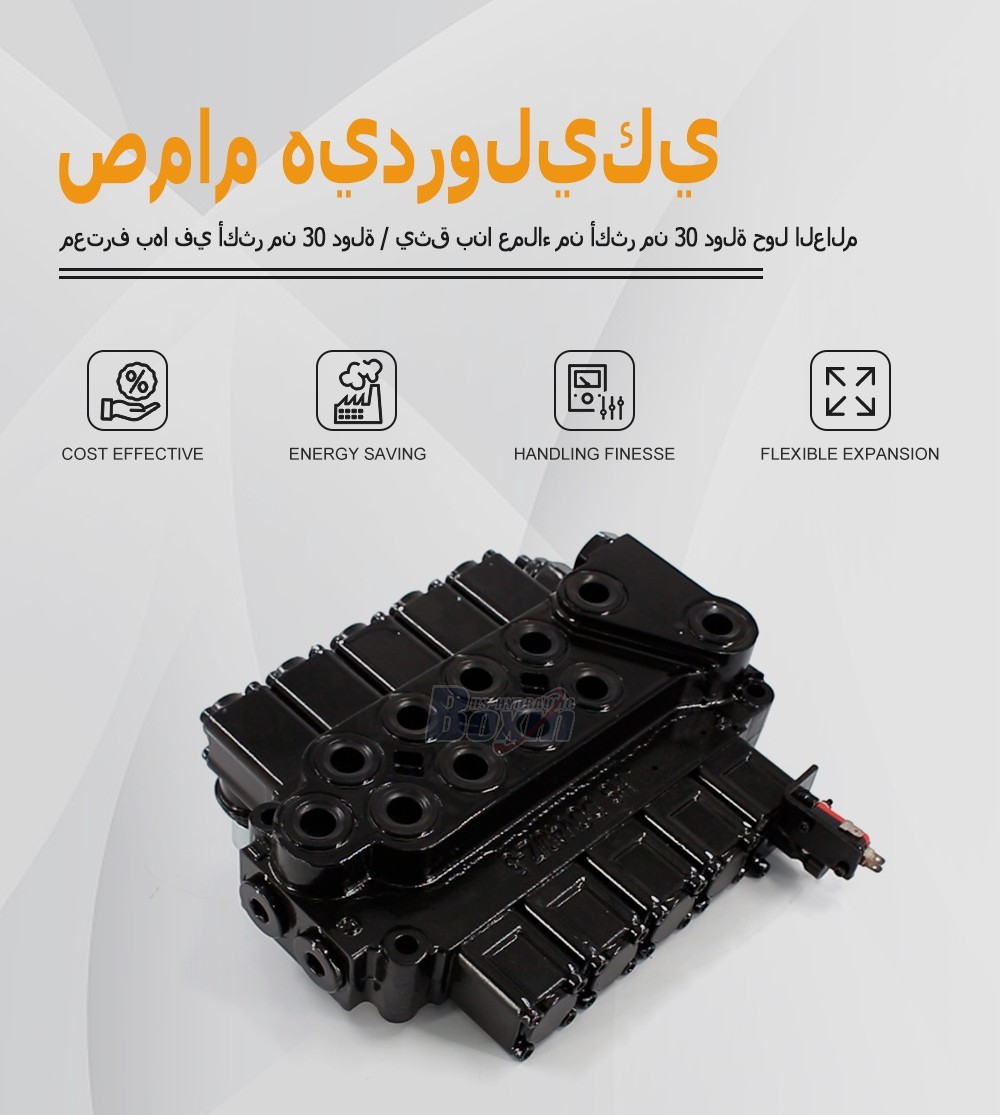 Customized OEM/ODM DCV40Z-FZJ Manual 5 Spool Outrigger Control Valve with Private Label Options