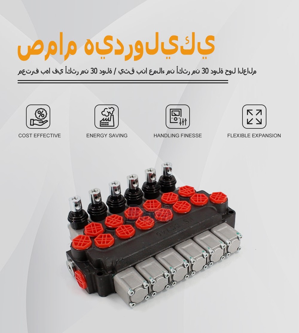 Direct Factory Wholesale DCV40 Manual 6 Spool Directional Valve
