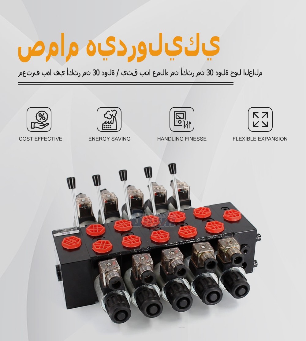 DCV58 Manual and Solenoid Hydraulic Directional Valve