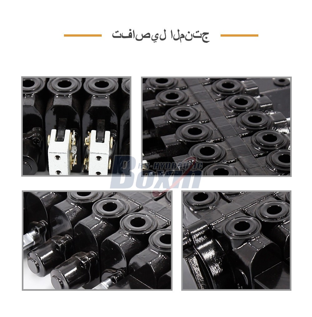 HSW50 Series 8 Spool Monoblock Control Valve for Hydraulic Systems