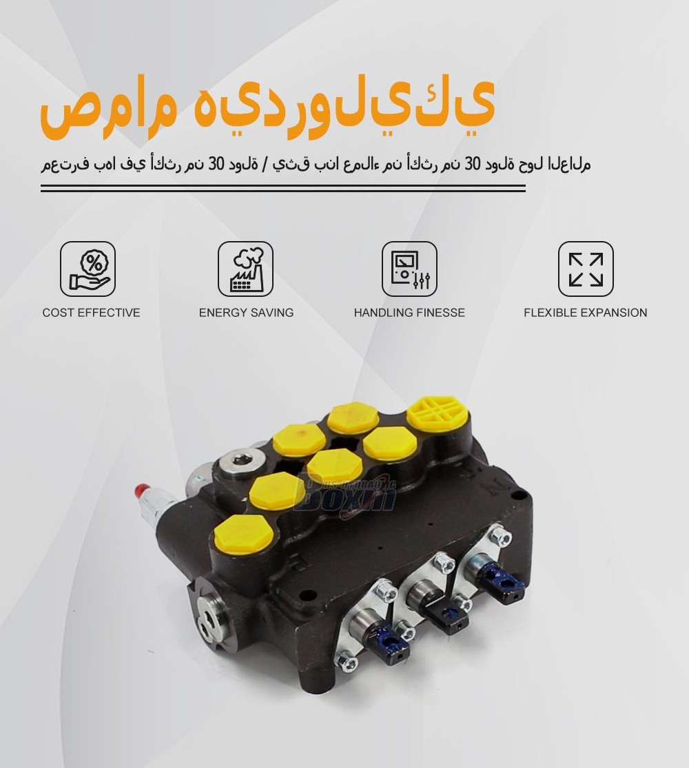 P80A-G-BT-2OT Series 3 Spool Monoblock Valve for Mobile Hydraulics