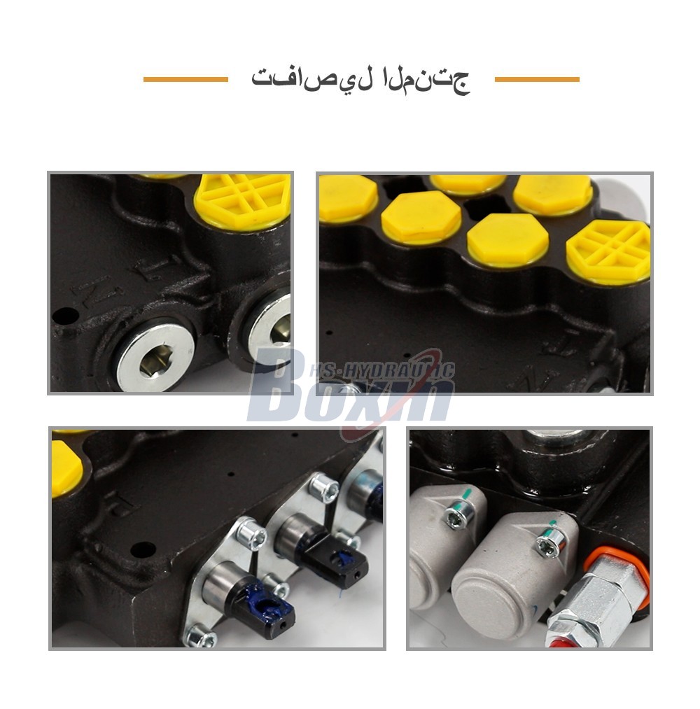 P80A-G-BT-2OT Series 3 Spool Monoblock Valve for Mobile Hydraulics