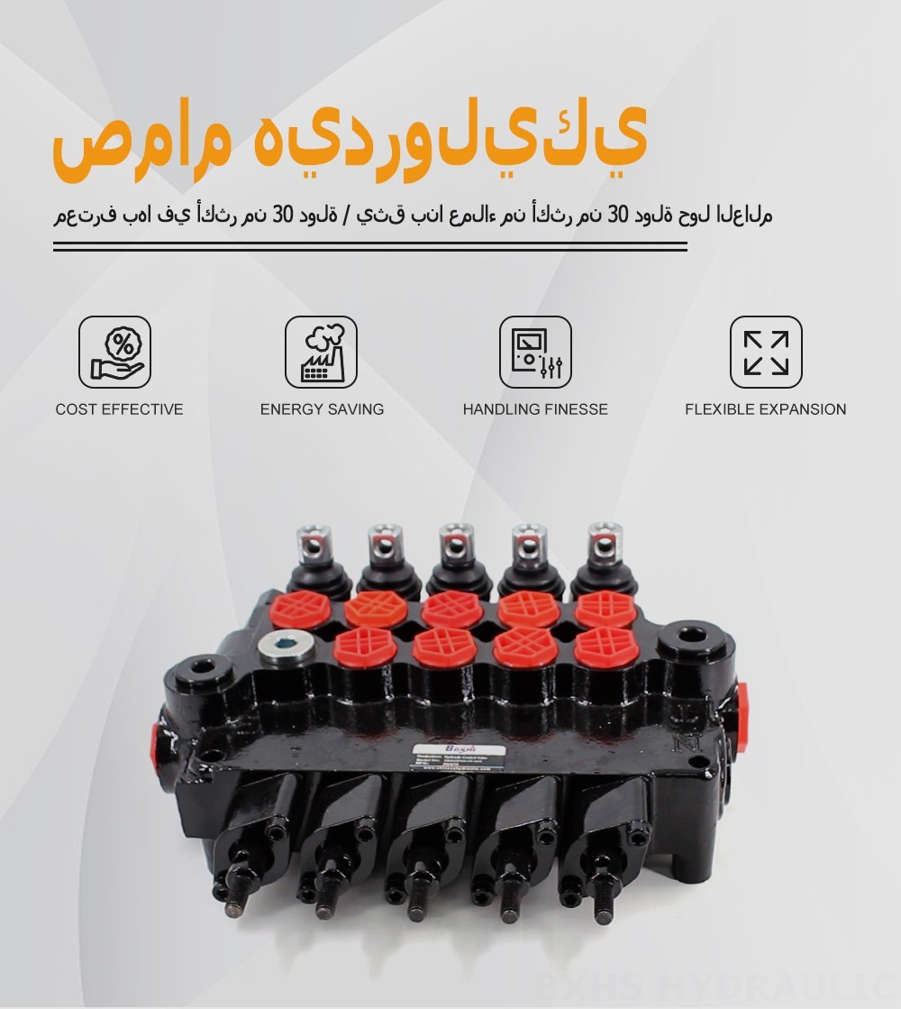 P80AZ هيدروليكي ويدوي صمام 5 صمام تحكم الدعامات