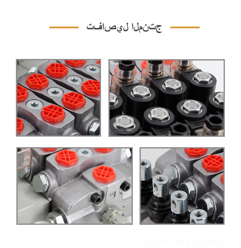 SD8 كهروهيدروليكي صمام 4 صمام اتجاهي قطاع