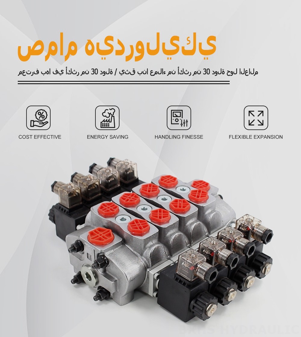 SD8 ملف لولبي صمام 4 صمام اتجاهي قطاع