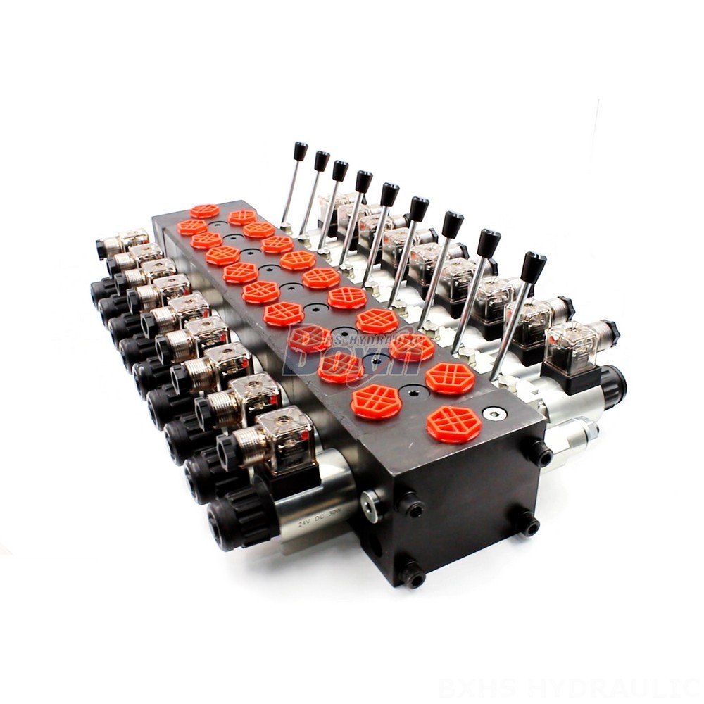 DCV58 Solenoid 9 Spool Sectional Directional Valve | Solenoid Directional Valve main image