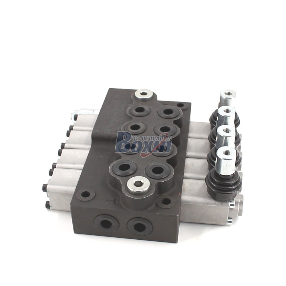 Customized HS45 Manual 4 Spool Monoblock Directional Valve OEM and ODM Service main image