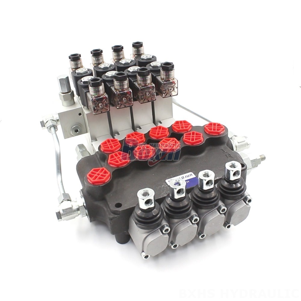 Direct from Manufacturer: P80 4-Spool Monoblock Hydraulic Valves main image