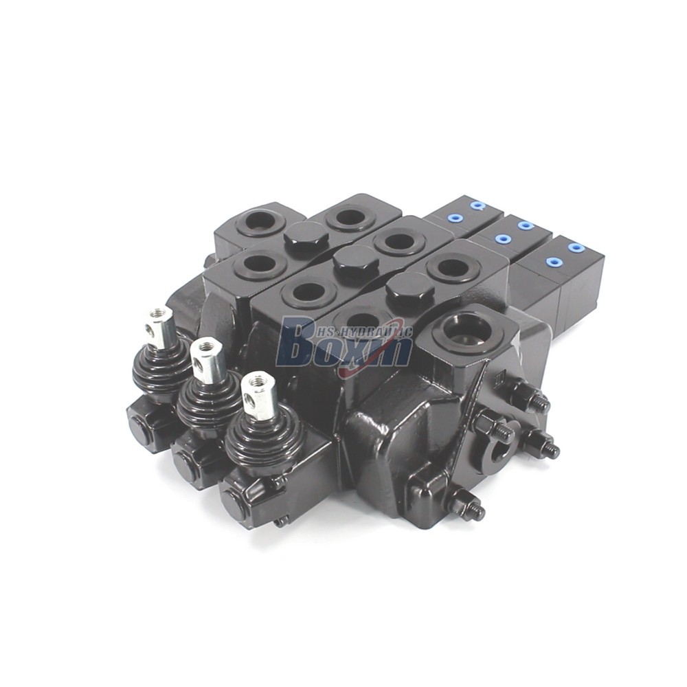 SDS180Q Manual and Pneumatic Operated 3 Spool Hydraulic Directional Valve Supplier main image